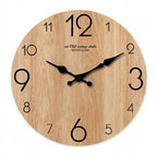 Modern Wood Grain Texture Wooden Wall Clock