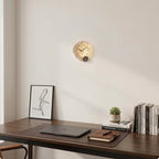 Modern Living Room Wall Clock Moon Design Silent