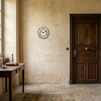 Vintage Wooden Wall Clock, Silent Quartz