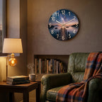 Sunset Wooden Wall Clock For Living Room