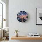 Sunset Wooden Wall Clock For Living Room