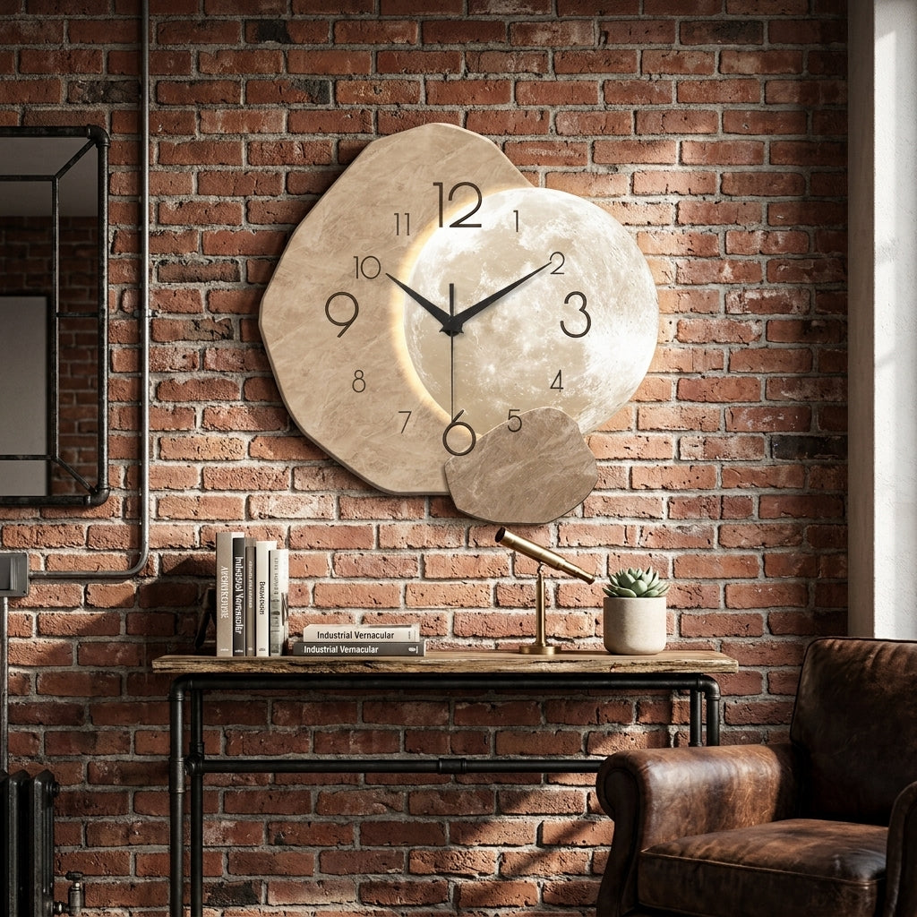 Modern Wall Clock - Moon Design