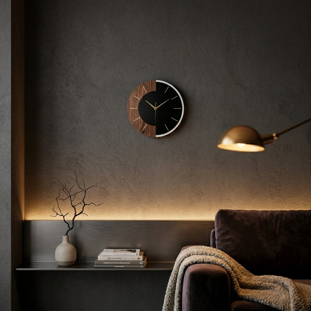 Modern Nordic Double-Color Wall Clock
