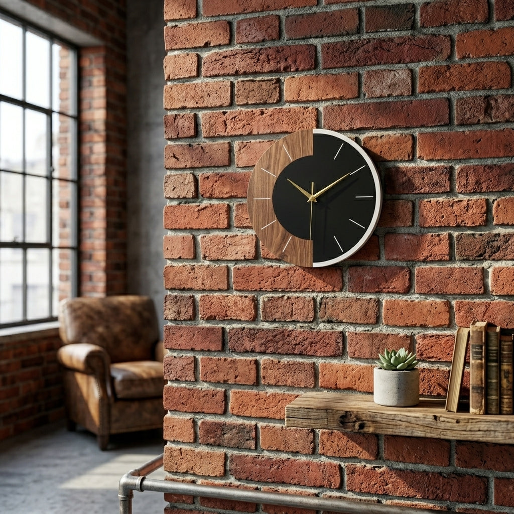 Modern Nordic Double-Color Wall Clock