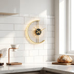 Modern Nordic LED Clock Wall Lamp