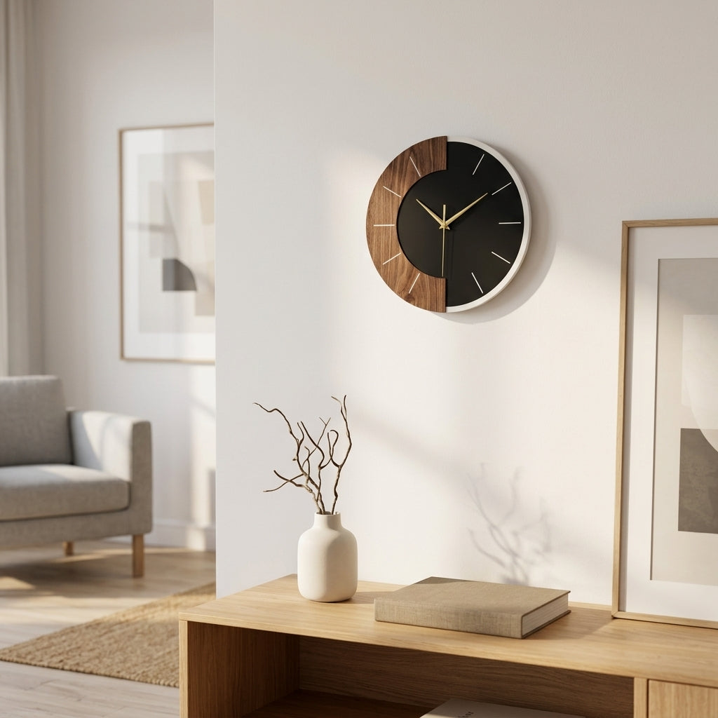 Modern Nordic Double-Color Wall Clock