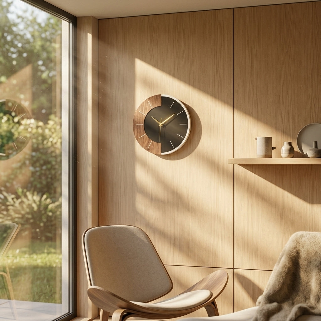 Modern Nordic Double-Color Wall Clock