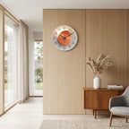 Modern Light Luxury Glass & Crystal Wall Clock