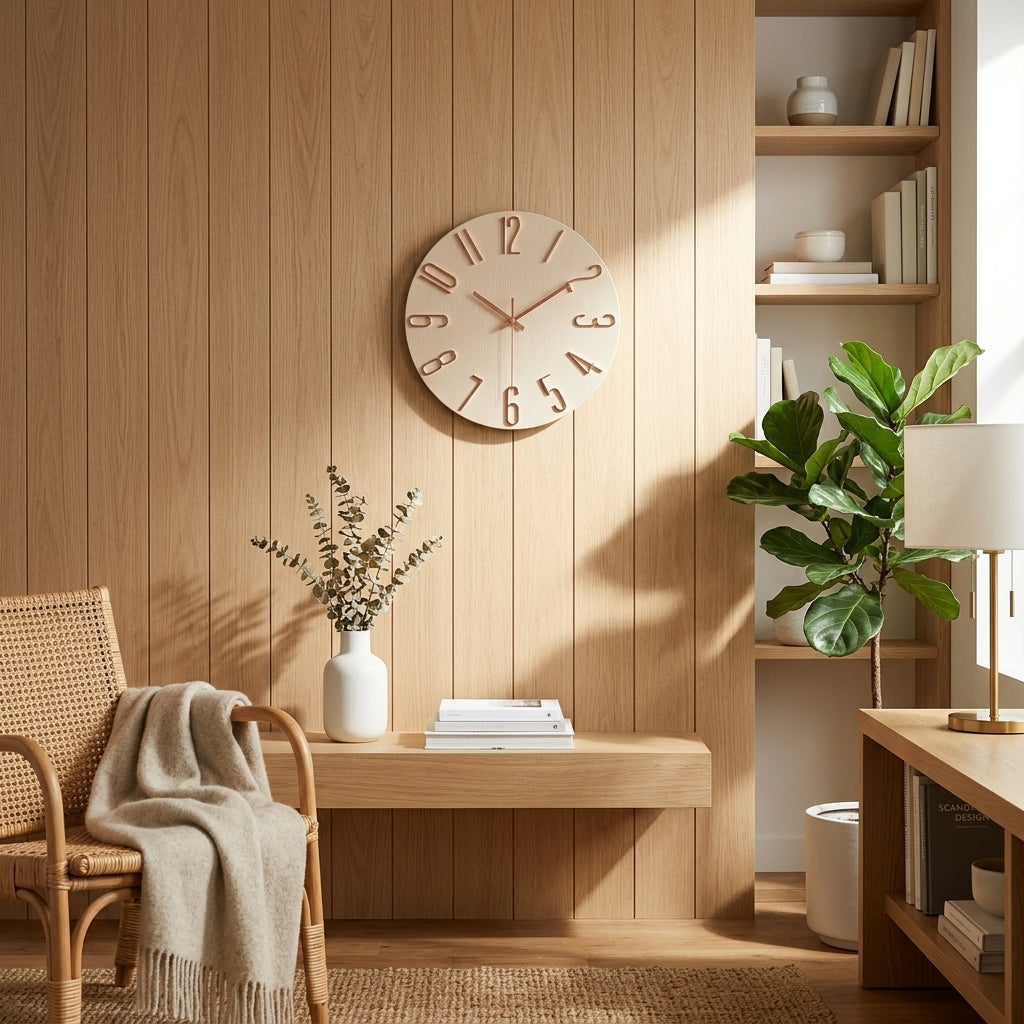 Modern Round Simple Silent Wall Clock