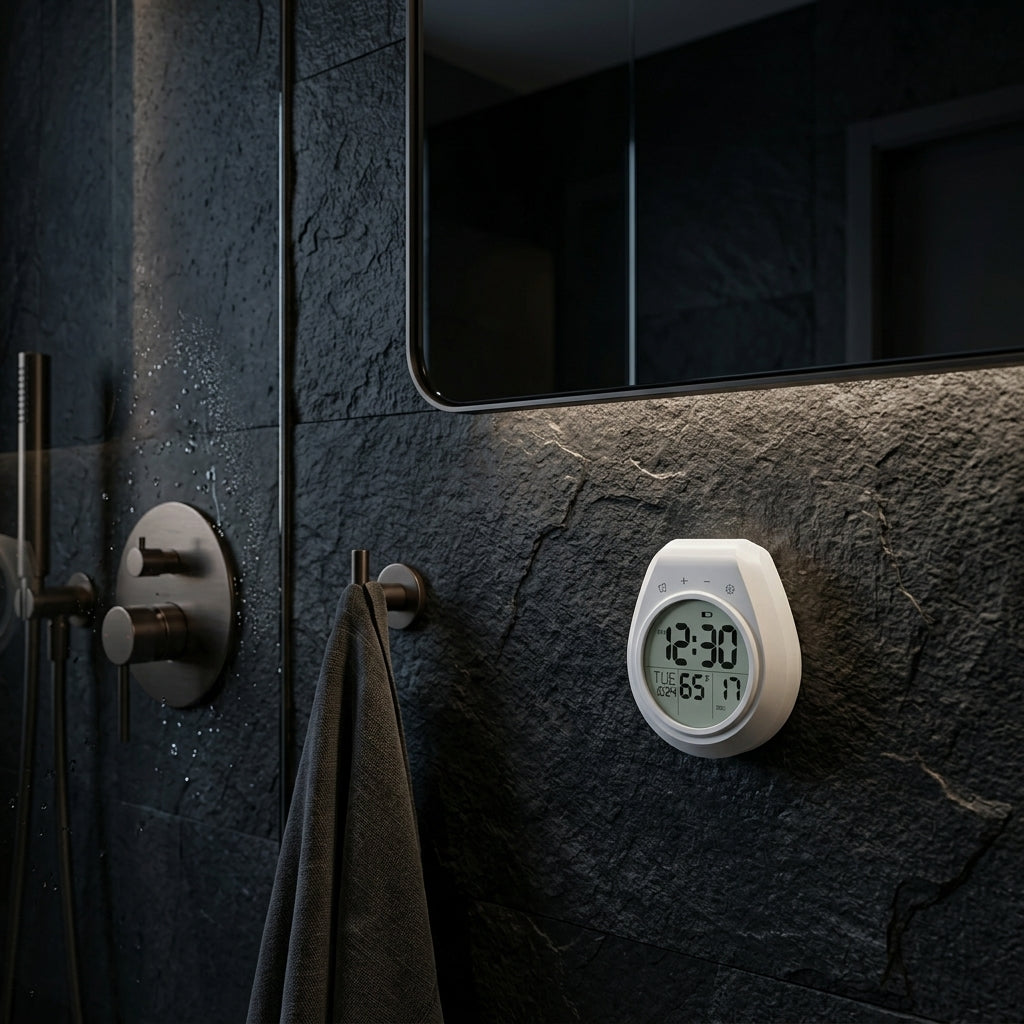 Anti Fog  Bathroom Wall Clock - Oclo H5z