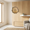 Modern Imitation Wood Annual Ring Wall Clock