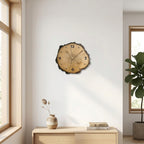 Modern Imitation Wood Annual Ring Wall Clock