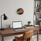Nordic Minimalist Round Wall Clock – Silent Sweep Quartz