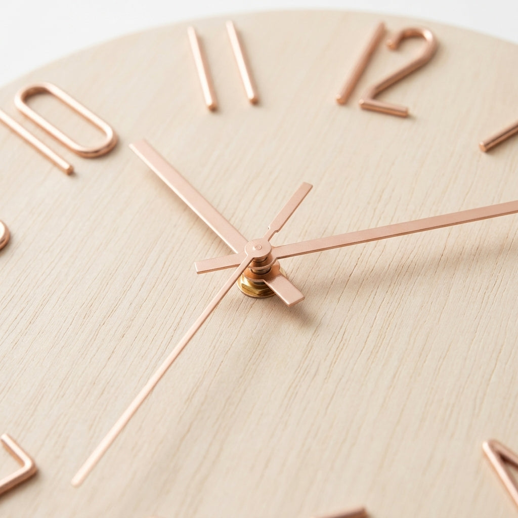 Wall Clock Modern Round Silent