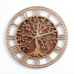 Tree of Life Wooden Wall Clock