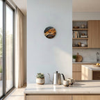 Nordic Minimalist Round Wall Clock – Silent Sweep Quartz
