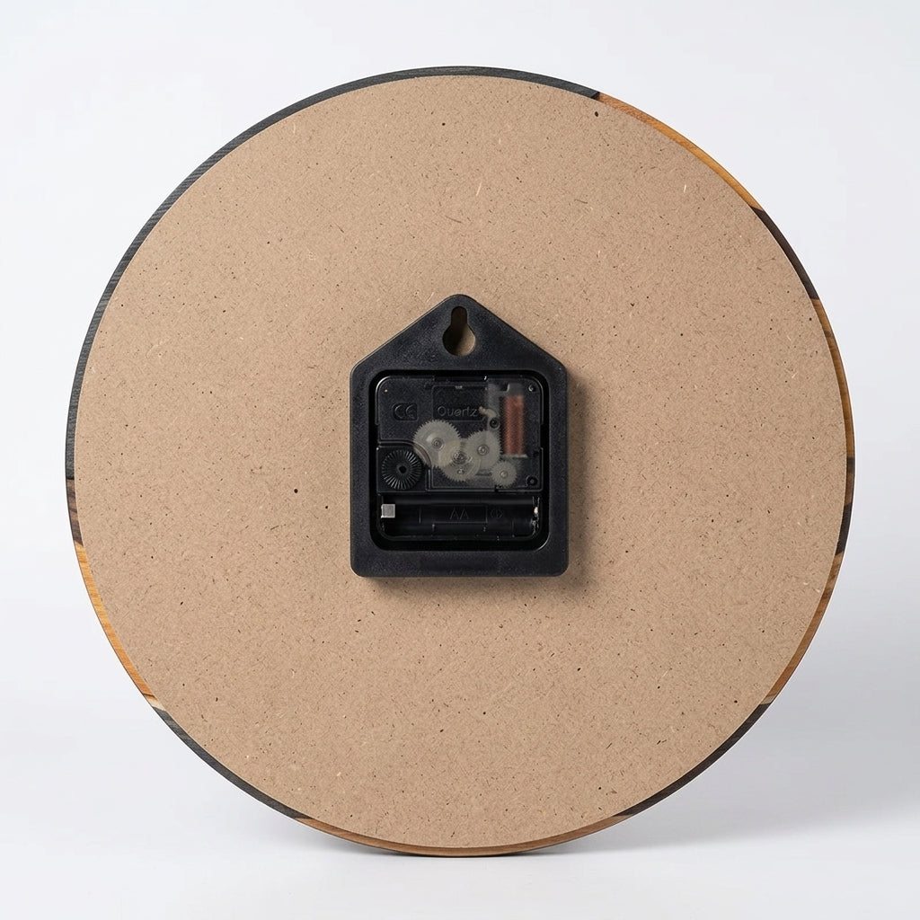 Nordic Minimalist Round Wall Clock – Silent Sweep Quartz