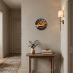 Nordic Minimalist Round Wall Clock – Silent Sweep Quartz
