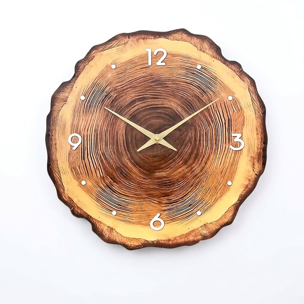 Silent Quartz Wooden Wall Clock