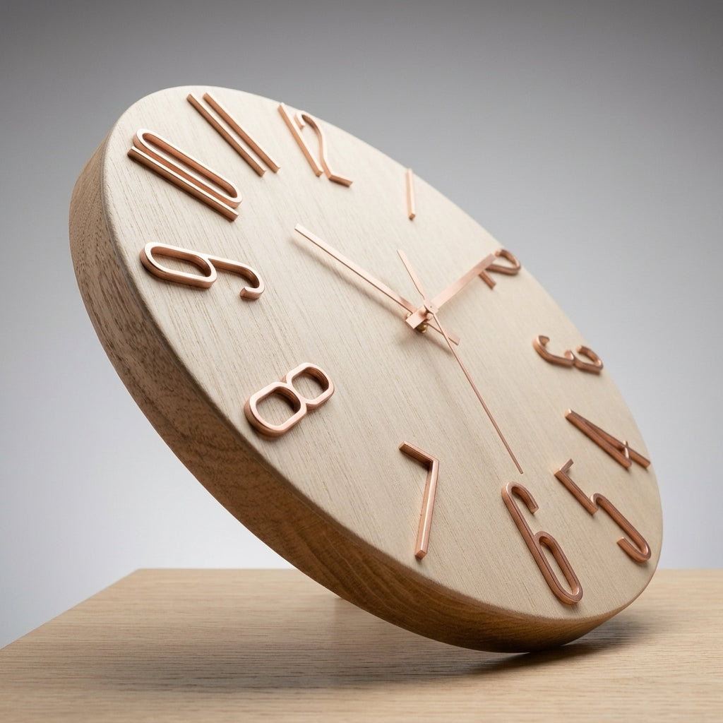 Wall Clock Modern Round Silent