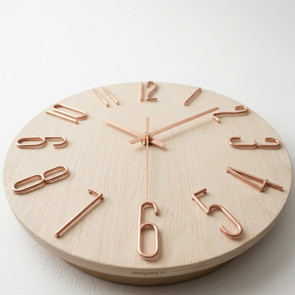Wall Clock Modern Round Silent
