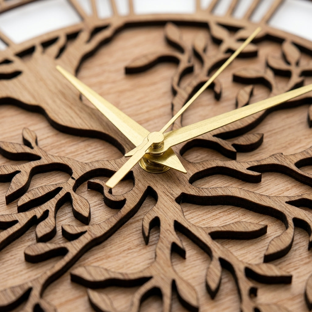 Tree of Life Wooden Wall Clock