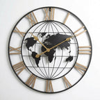 Vintage Industrial Iron Wall Clock