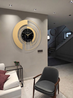 Luxury Large Metal Wall Clock - Gold Edition