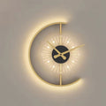 Modern Nordic LED Clock Wall Lamp