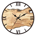 Modern Minimalist Acrylic Wood Grain Wall Clock