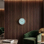 Clock For Living Room Wall Silent Quartz Round