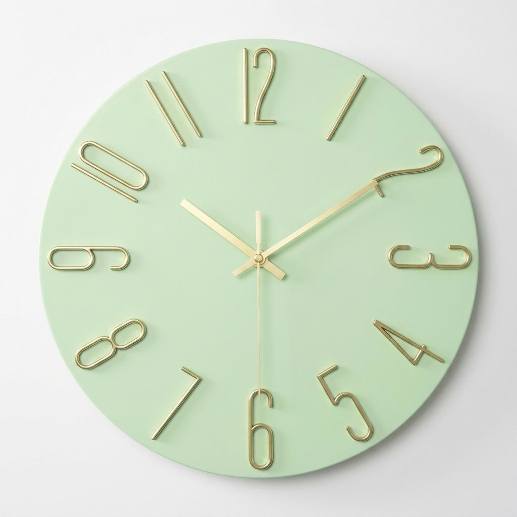 Modern Style Wall Clock Round Silent