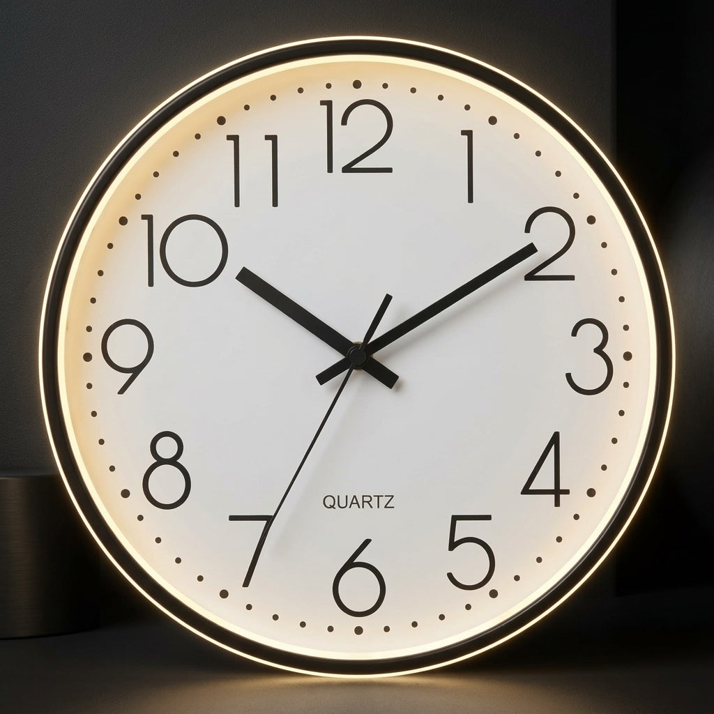 LED Silent Quartz Wall Clock