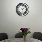 Large Black Nordic Wall Clock