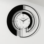 Large Black Nordic Wall Clock